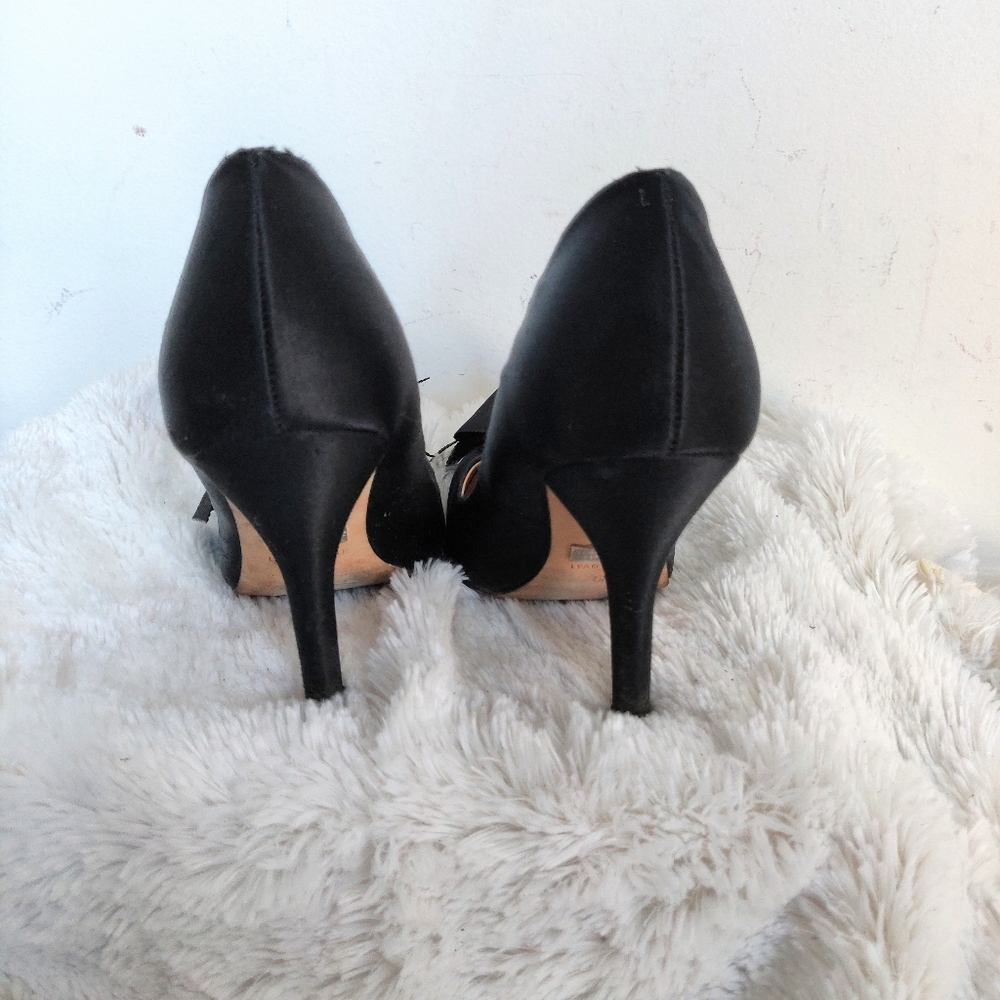 Black Badgley Mischka Red Carpet Ribbon Shoes 6.5 - Picture 3 of 7